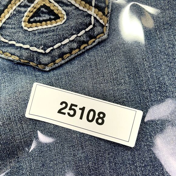 Red Rivet‎ Jeans Women's Blue Light Wash Thick Stitch Skinny Size 5 Flap Pocket - Picture 15 of 15